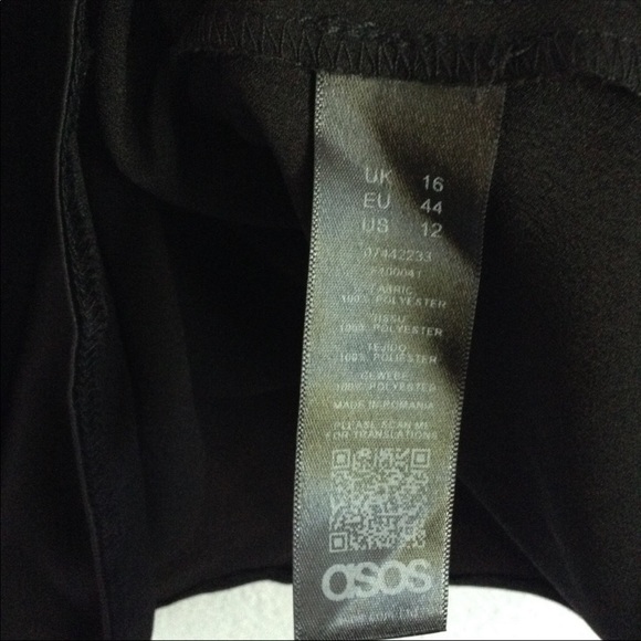 ASOS black satin ruched tie front cami - Picture 3 of 4